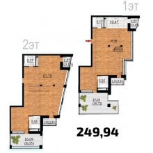 Студии в ЖК Курья Парк, 249.94 м²