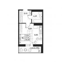 Студии в ЖК Art House, 30.30 м²