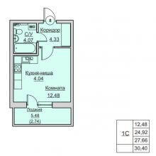 Студии в ЖК Свои люди, 30.40 м²