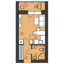 Студии в ЖК Событие, 22.20 м²