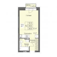 Студии в ЖК Energy of life, 24.90 м²