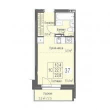 Студии в ЖК Energy of life, 23.80 м²