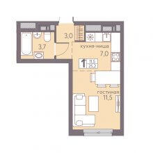 Студии в ЖК Теплые кварталы Погода, 25.20 м²