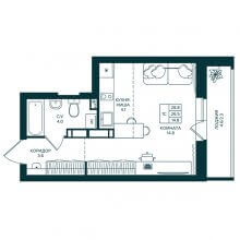 Студии в ЖК Loqo, 28.80 м²