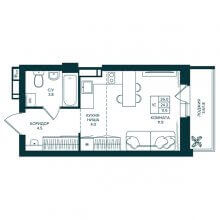 Студии в ЖК Loqo, 26.00 м²