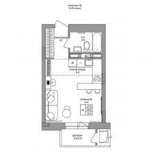Студии в ЖК Формат, 27.50 м²