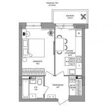1-комн. квартира в ЖК Формат, 35.90 м²