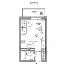 Студии в ЖК Формат, 25.60 м²