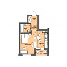 Студии в ЖК Атриум Парк, 30.90 м²