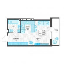 Студии в ЖК Архитектор, 30.30 м²