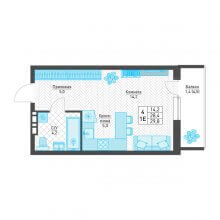 Студии в ЖК Архитектор, 29.80 м²