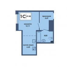 Студии в ЖК Аксиома, 29.08 м²