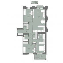 4-комн. евро квартира в ЖК Эпоха, 110.10 м²