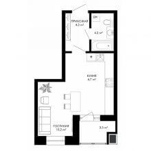 Студии в ЖК Смарт сити, 32.20 м²