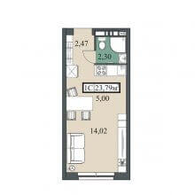 Студии в ЖК Гуд Стайл, 23.79 м²