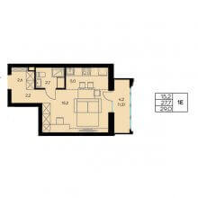 Студии в ЖК Порта 21, 29.00 м²