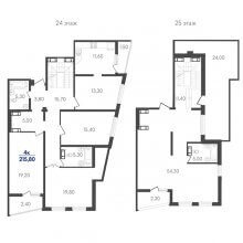 4-комн. квартира в ЖК Сказка град, 214.80 м²