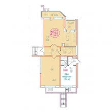 2-комн. евро квартира в ЖК Лайм, 64.30 м²
